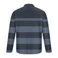 thumbnail image 5 of Fnnxeal Men's Navy Long Sleeve Striped Polo Shirt - Size 2XL, 95% Polyester 5% Spandex, Classic Collar, Button-Placket, Casual for Office/Outdoor, Wrinkle-Resistant, 5 of 5