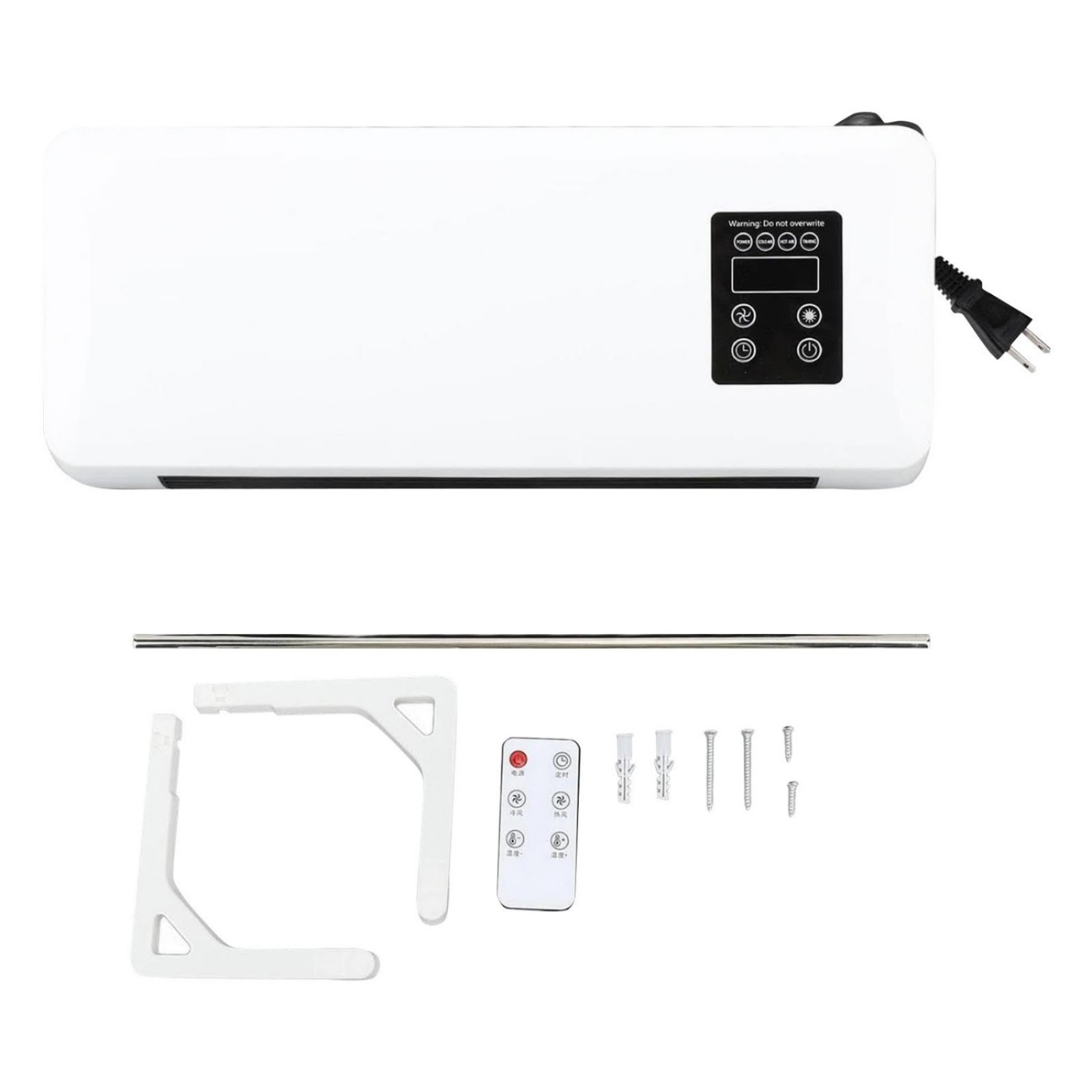 Mini split air conditioners and heat 110v-Desk Fan Bladeless Wall Mount Fan Oscillating For Bedroom Air-Circulator Fan With Remote For Home Offices Bedroom