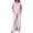 Pink2, variant on Ohufall Women's Two Pieces Sets V Neck Short Sleeve Loose Tops   Wide Leg Pocket Lounge Pants Striped Sets