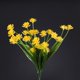 thumbnail image 5 of 24 Unids Flores Artificiales Plantas Al Aire Libre, 8 Ramas Faux Plastic Greenery Arbustos Plantas Colgando Maceta Cocina Hogar Boda Oficina Jardín Decoración Amarillo, 5 of 10