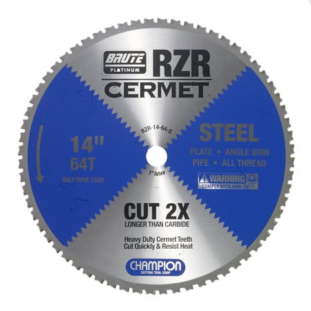 UPC: 0846035083737 | Champion Cutting Tool Cermet Tipped Circular Saw Blade 14In (Steel Cutting)