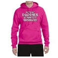 thumbnail image 2 of Wild Bobby, Only the Best Daddies Gets Promoted to Husband, Father's Day, Unisex Graphic Hoodie Sweatshirt, Fuschia, XX-Large, 2 of 3