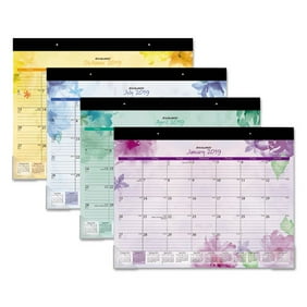 2019 Staples 17 X 22 Desk Pad Calendar Black White 12951 19 Cc