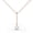 Rose Gold, variant on Tatum 18k White Gold Plated Pearl Pendant Necklace with Swarovski Crystal for Women