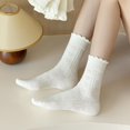 thumbnail image 7 of Zhengup Womens Crew Socks Casual Cotton Cute Socks Fun Novelty Girl Thin Dress Floral Ankle Socks 5 Pack, 7 of 7