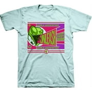 Mens Nickelodeon Invader Zim Shirt - Retro Nick Invader Zim tee - Classic Nick Graphic T-Shirt (Celadon, Medium)