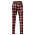 thumbnail image 6 of Afdoent Men's Pants Male Casual Plaid Print Pencil Pants Zipper Elastic Waist Pants Trousers Streetwear, 6 of 6