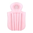 thumbnail image 1 of Almohada de baño de lujo de cuerpo completo con soporte antideslizante para cuello y espalda rosa 1, 1 of 9