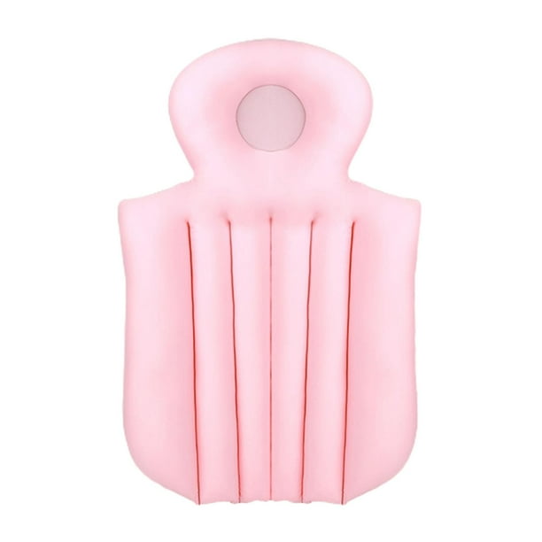 Almohada de baño de cuerpo completo, ligera, para relajación del cuello y la cabeza, lavable y fácil de usar. rosa 1