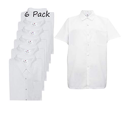 Natural Uniforms Men/'s Kitchen Basic Cook Shirt Short Sleeve White