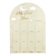 thumbnail image 1 of Baby Milestone Board 12 Months Newborn Photo Frame First Year Memory Keepsake, 1 of 9