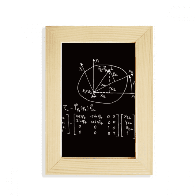 Math Kowledge Circle Art Deco Fashion Desktop Display Photo Frame Picture Art Painting 5x7 inch