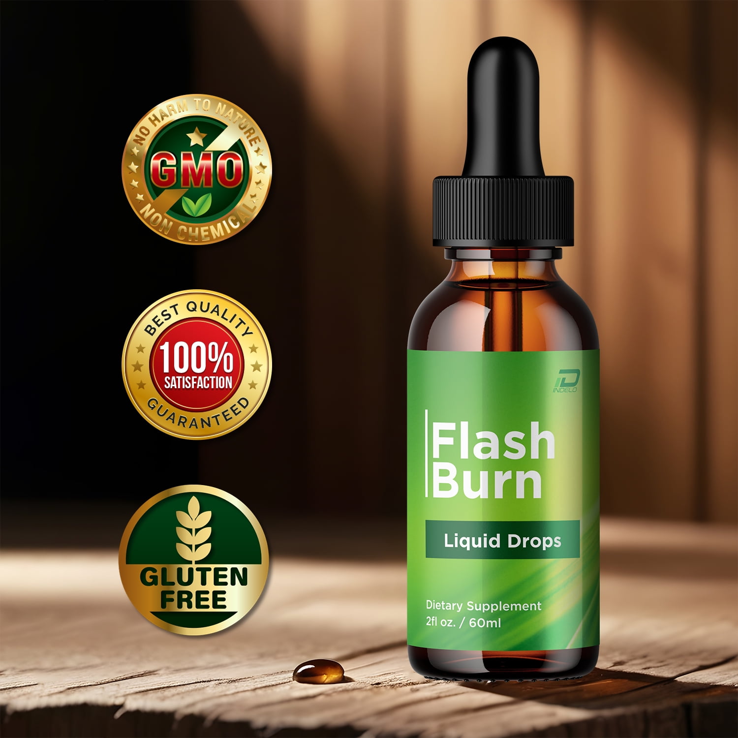 Flash Burn Drops Healthy Formula - FlashBurn Liquid All Natural Healthy Levels, Extra Strength, Flash Burn Reviews, 3 Pack, 3 Month Supply