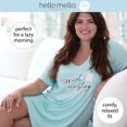 thumbnail image 5 of Hello Mello Let Me Sleep Lounge Sleepshirt V-Neck Short Sleeve Sleepwear, Cancel Everything X-Large/XX-Large (Women's), 5 of 8