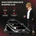 thumbnail image 4 of Aosom 12V Kids Bumper Car, 360° Rotation Electric Ride On Car, Black, 4 of 9