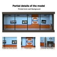 thumbnail image 5 of 1:43 Scale Diorama Car Garage Model with LED Lighting Car Display Case for Diecast Car Models, Realistic Parking Lot Scene with Acrylic Dust Cover Collection Toys, 5 of 5