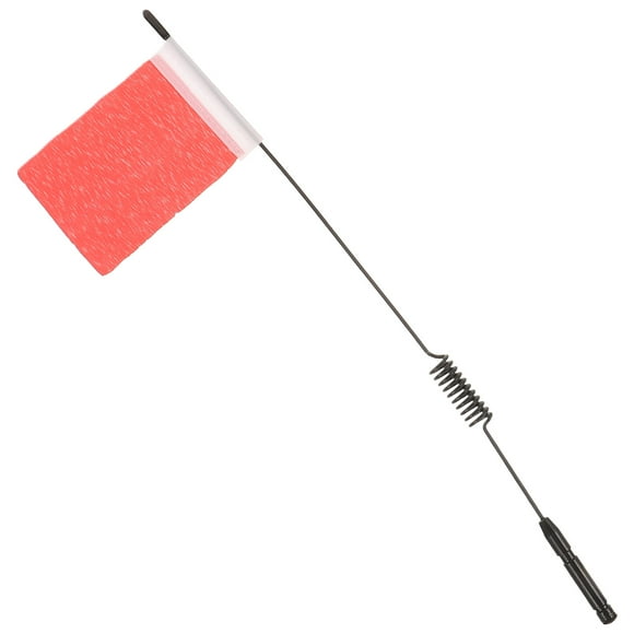 BRIGHTFUFU Antena de coche de escalada RC con bandera, pieza de coche RC, línea de señal de simulación con bandera, decoración de Metal RC