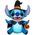 thumbnail image 1 of Inflable de Halloween Disney Stitch con Disfraz de Bruja, 1 of 2