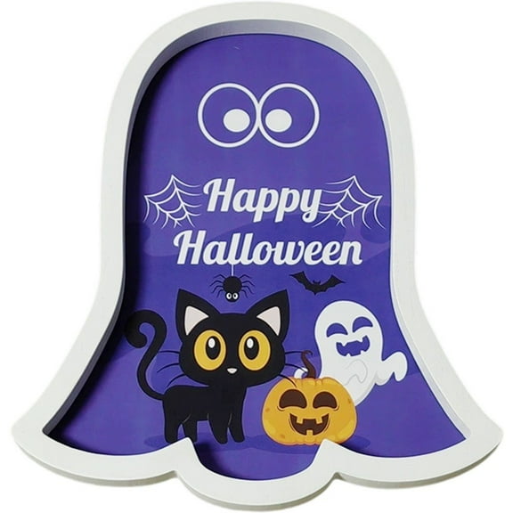 Halloween Ghost Plate Wooden Ghost Shaped Serving Platter Snack Fruit Meat Cheese Board Ghost Theme Cake Plate Halloween Appetizers Board Party Decoration