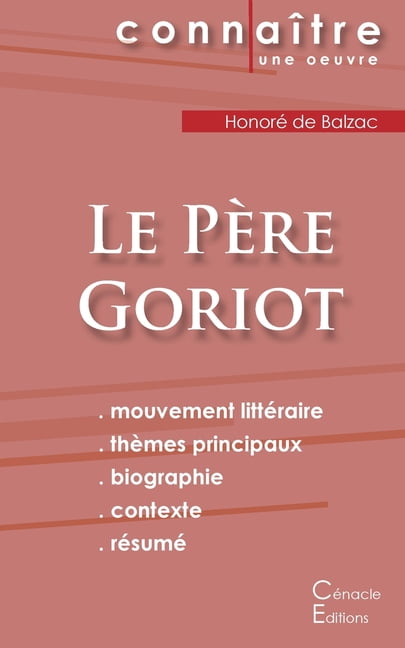 Fiche De Lecture Le Père Goriot De Balzac (Analyse Littéraire De ...