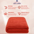 thumbnail image 6 of American Soft Linen Luxury 40x80 Oversized Bath Sheet, 100% Cotton XL Turkish Bath Sheet Towel, Red, 6 of 9