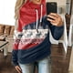 thumbnail image 2 of Sudaderas con capucha y cuello vuelto para mujer, sudaderas con estampado navideño de manga larga, suéteres, Tops con cordón Fridja fhghd3212, 2 of 5