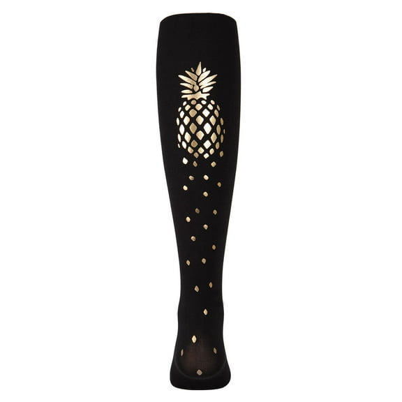 MeMoi Pretty Pineapple Opaque Tights - Girls - Female, 10-12, Black