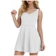 thumbnail image 1 of Vestido de tenis para mujer con pantalones cortos incorporados: color liso, diseño con bolsillos, lavable a máquina, para la playa, el deporte y las vacaciones, tallas estadounidenses 4-12 (S-XXL), 1 of 8