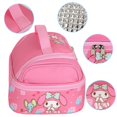thumbnail image 5 of Roffatide Melody Insulated Lunch Bag - Waterproof Anime Tote for Work & School, Large Compartment Food Container with Top Pocket (Pink)​, 5 of 6