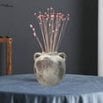 thumbnail image 3 of kowaku Rustic Ceramic Vase Flower Vase Gift Decors Flowerpot Wabi Decorative Vase Pottery Vase for Home Christmas Party Desktop Brown, 3 of 9
