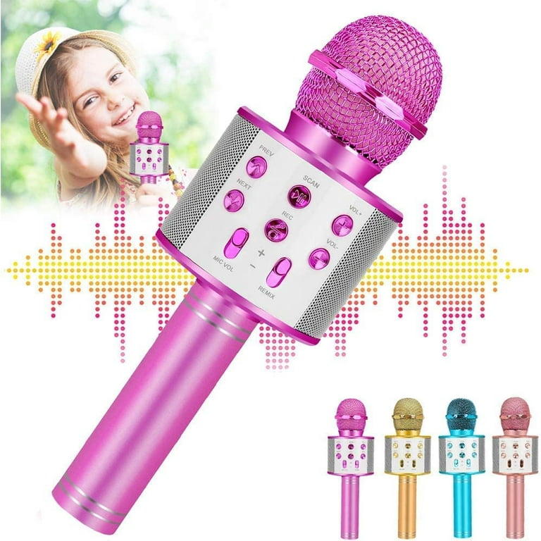 Kids Karaoke Machine Unicorn Gifts for Girls Toys Age 6-8 Portable Music Toy