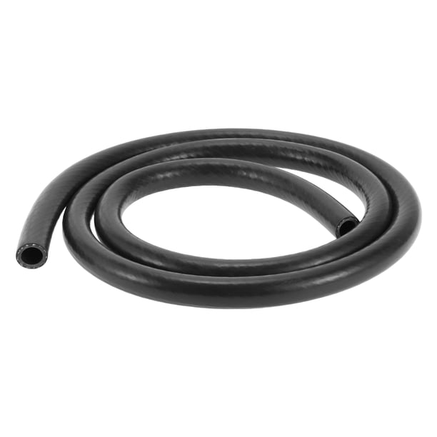 Manguera de vacío de silicona Unique Bargains para línea de vacío automotriz, alta temperatura, 3.3 pies, 1/2" 12mm ID, 3mm de grosor, 1 Pc negro, presión máxima de 130PSI