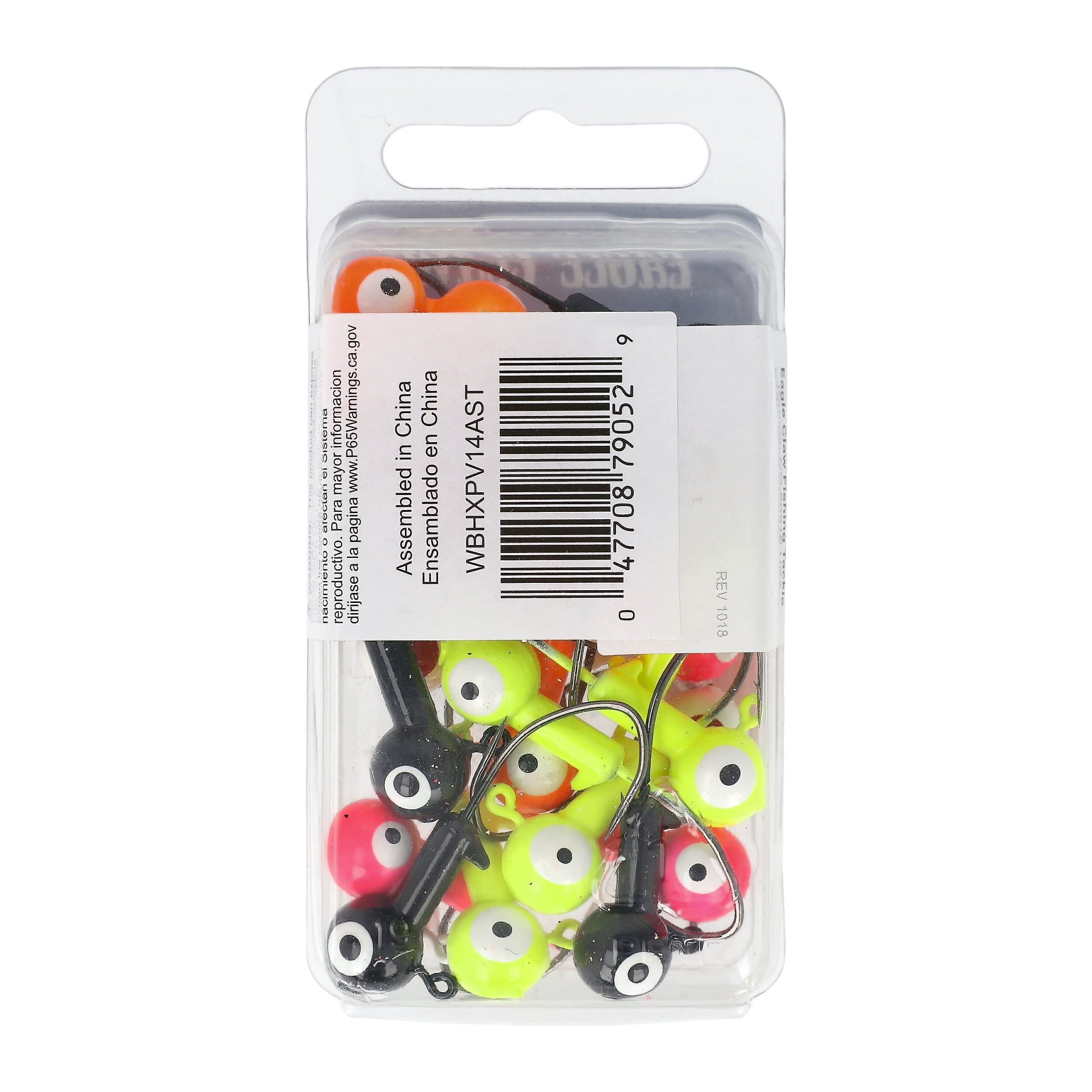 Eagle Claw Pro-V Ball Head Fishing Jig Head 1/4 oz. Assorted Colors
