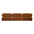 thumbnail image 5 of Jennifer Taylor Home Marcel 109.5" Bubble Modular Modern 4-Piece Reversible Sectional Sofa, Burnt Orange Performance Velvet, 5 of 7