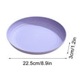 thumbnail image 2 of Wheat Straw Plates Lightweight Unbreakable Dinner Dishes Plates Set Dishwasher & Microwave Safe 8.9in, 2 of 6