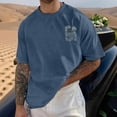 thumbnail image 6 of CONZONE Mens Hawaii Tshirts Short Sleeve Beach T-Shirts for Men Crew Neck Tropical Graphic Casual Summer Tee Tops, 6 of 6