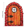 thumbnail image 2 of Fairy Door Miniature Pixie Door Elf Door Enchanted Miniature World Fairy Door Tree Garden Home Decor for Garden Yard Lawn Trees Decoration, 2 of 7