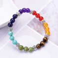thumbnail image 4 of Woeilo Lava Rock 7 Chakra Healing Bracelet, Aromatherapy Essential Oil Diffuser Bracelet, 4 of 5