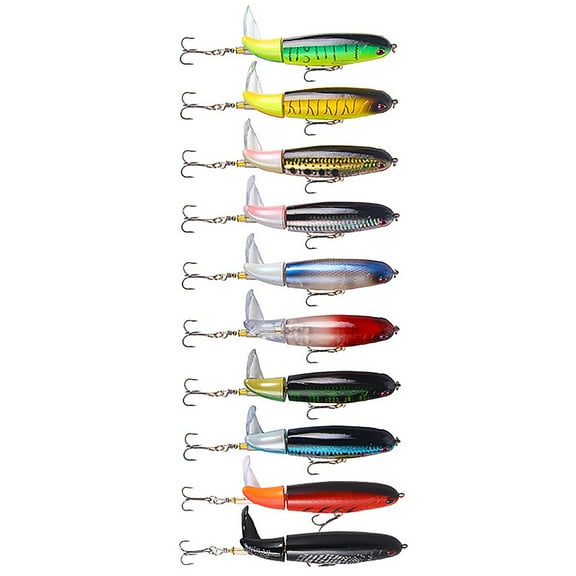 Qiweii 13g Fishing Bait Fishing Float Tractor Water Float Bait Fishing Gear Fishing Lures Kit Set Hard Baits Swimbait for Bass Pike Fit Saltwater and Freshwater