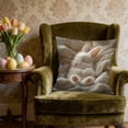 thumbnail image 5 of Rijanmt Easter Realistic Fluffy Bunny Comfort Pillow Case,Easter Throw Pillow Case With Flower Bunny And Eggs,Pillowcase Square Cushion Covers For Sofa Bed Couch,Spring Home Decor,17.71*17.71",C, 5 of 6