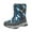 Light Blue, variant on Kids' Tie Dye Snow Boots Insulated Waterproof Faux Fu𝗿 Lined Warm Anti-Slip Winter Shoes for Boys Girls Outdoor