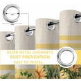 thumbnail image 4 of Fsddascl Sunflower Blackout Curtains for Bedroom/Living Room, Thermal Insulated Kitchen Curtains, Yelllow Striped Farmhouse Country Pastoral Grommet Darkening Window Treatment Drapes 52"x63"x2, 4 of 6
