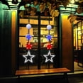 thumbnail image 3 of [] 4th of July Decorations 3 Pack Patriotic Red White and Blue Star Window Lights with Suction Cup Independence Day Decorative Light String Decorative Light, 3 of 5