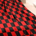 thumbnail image 3 of Red and Black Checkered Pattern Blanket,Comfortable Soft Flannel Throw Blanket,All Season,Warm Lightweight Blankets for Sofa Bed Couch Living Room Chair,30"x40", 3 of 4