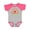 Baseball Heather and Hot Pink, variant on Arizona with Retro Sunset Boys or Girls Baby Bodysuit