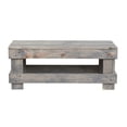 thumbnail image 2 of Del Hutson Designs Point de Repère Pin Bois Massif Naturel Ferme Salon Café Ou Table d'Extrémité (Table de Café, Gris), 2 of 8