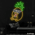 thumbnail image 2 of Pineapple Eat Pizza Neon Sign, Pizza Restaurant Shop Decor, 2 of 4