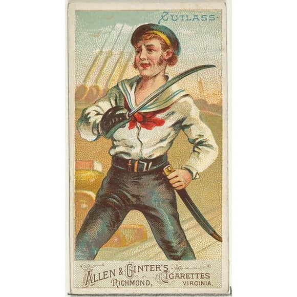 Cutlass, from the Arms of All Nations series (N3) for Allen & Ginter Cigarettes Brands Poster Print (18 x 24)