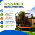 thumbnail image 4 of Sportspower BouncePro Trampolin de 8 pies con red de seguridad, certificado por ASTM, estructura de acero anti-corrosivo reforzado, lona de salto y red de seguridad con resistencia UV, 4 of 12