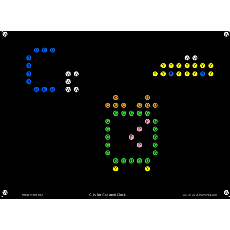 Alphabet Letters, Lite Brite Refills, 12-Pack - Not Compatible with Light Brite Ultimate Classic